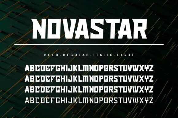 Novastar font preview