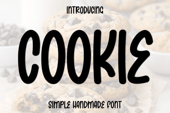 Cookie font preview by Plafont store