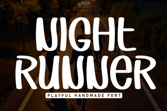 Night Runner font preview by Roronoa zoro.S.P.D
