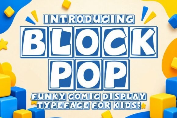 Block Pop font preview