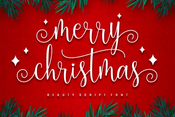 Merry Christmas font preview by Artkenza