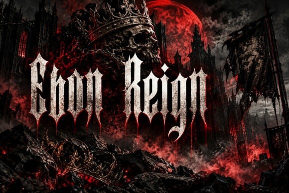 Ebon Reign — lettering specimen