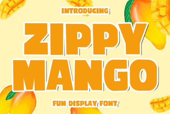 Zippy Mango font preview by Creatype Designer