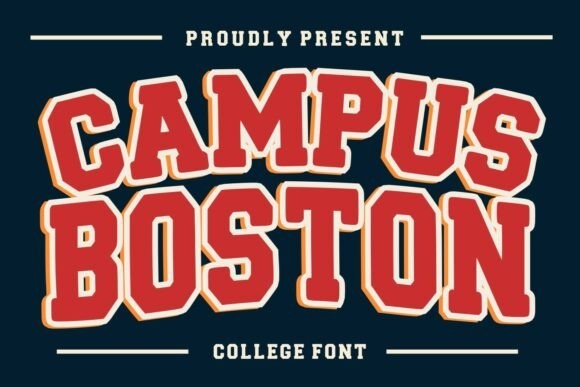 Campus Boston font preview by WNIdesign