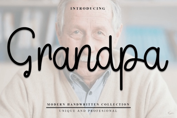 Grandpa — lettering specimen
