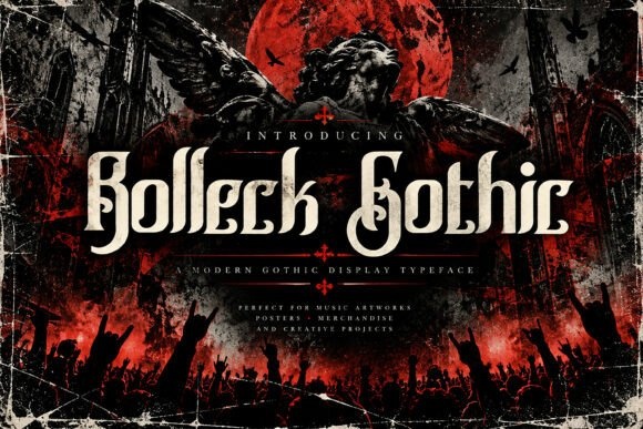 Bolleck Gothic font preview by BILLI