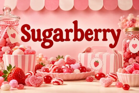 Sugarberry font preview