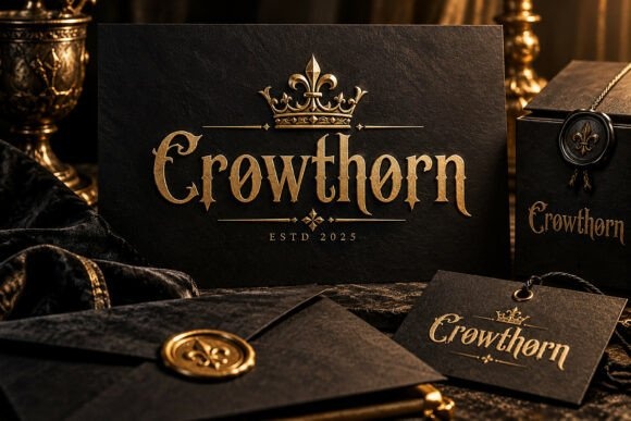 Crowthorn — lettering specimen