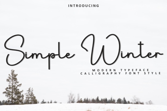 Simple Winter font preview