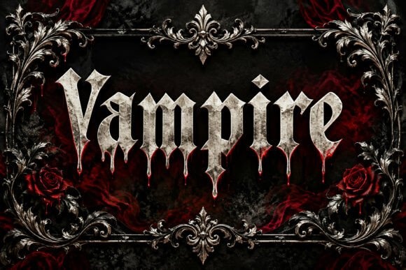 Vampire — lettering specimen