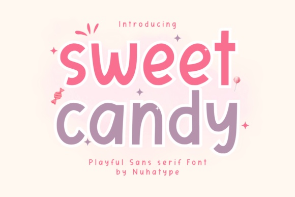 Sweet Candy font preview by Nuhatype