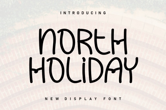 North Holiday font preview