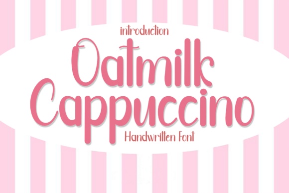 Oatmilk Cappuccino font preview by K_IN Studio