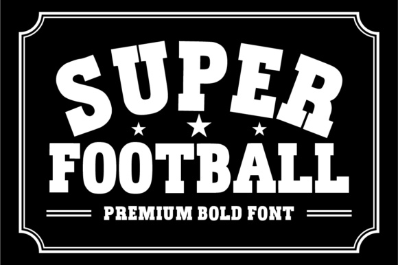 Super Football font preview by TaralArt
