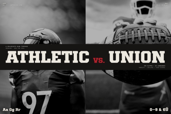 Athletic Union font preview by HipFonts