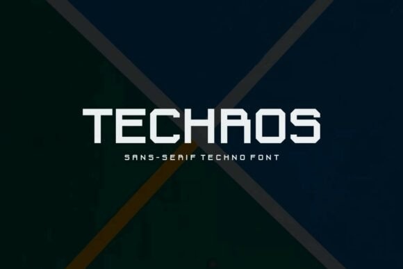 Techros font preview