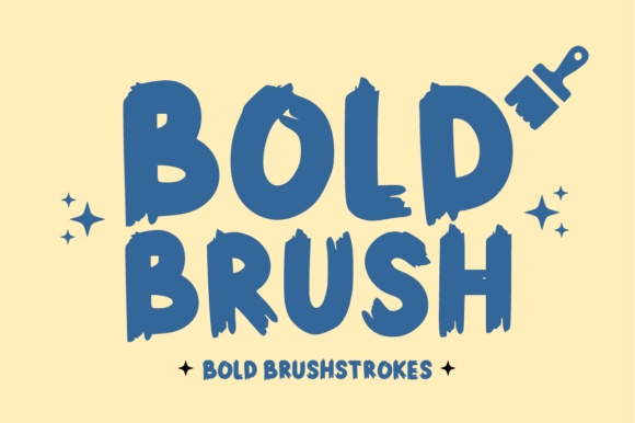Bold Brush — lettering specimen