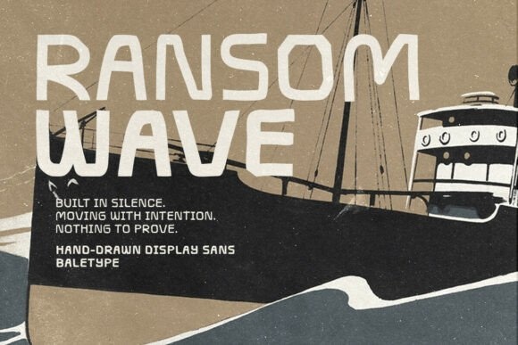 Ransom Wave — lettering specimen