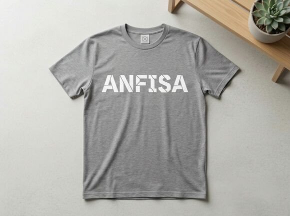 varsity fonts example: Anfisa font specimen