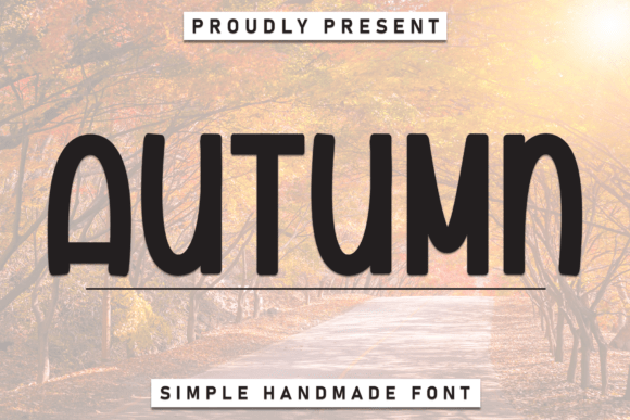 cozy autumn fonts example: Autumn font specimen