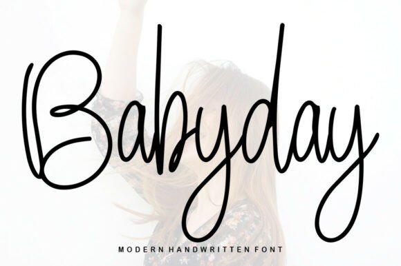 whimsical fonts for toy packaging example: Babyday font specimen