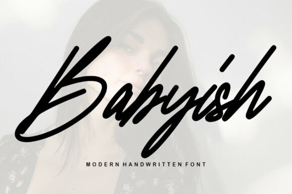 whimsical fonts for toy packaging example: Babyish font specimen