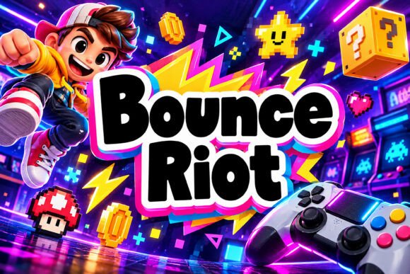 whimsical fonts for toy packaging example: Bounce Riot font specimen