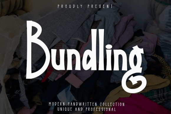 signature fonts for creator logos example: Bundling font specimen