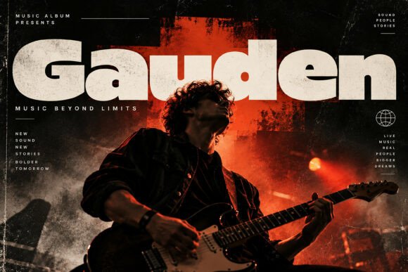 bold display fonts example: Gauden font specimen