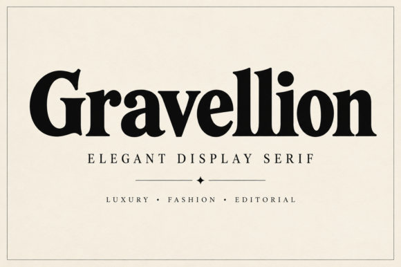 gothic fantasy fonts example: Gravellion font specimen