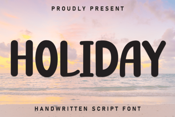 bold christmas fonts example: Holiday font specimen