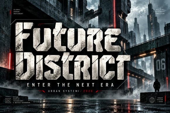 varsity fonts example: Hostron font specimen