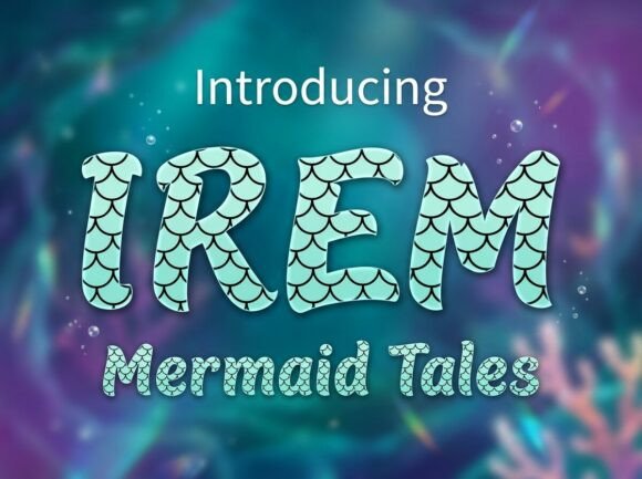 whimsical fonts for toy packaging example: Irem font specimen
