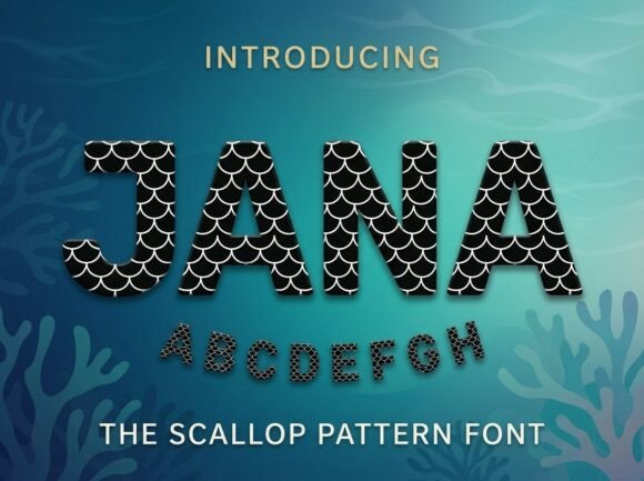 whimsical fonts for toy packaging example: Jana font specimen