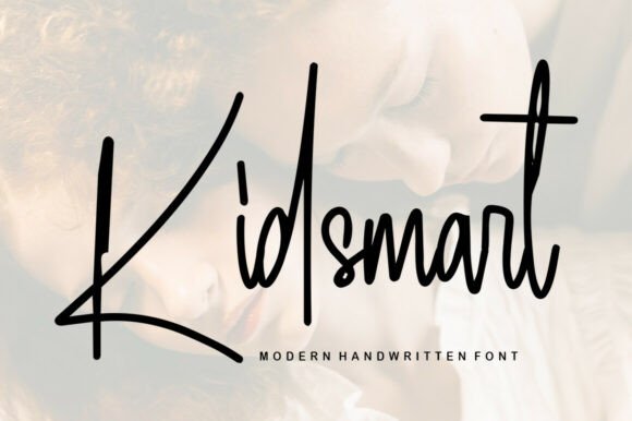 whimsical fonts for toy packaging example: Kidsmart font specimen