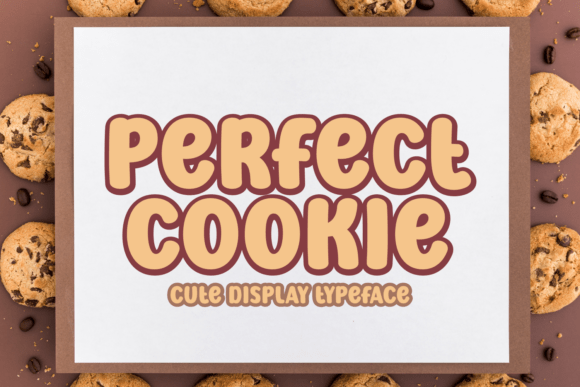 whimsical fonts for toy packaging example: Perfect Cookie font specimen