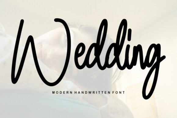 wedding sign fonts example: Wedding font specimen