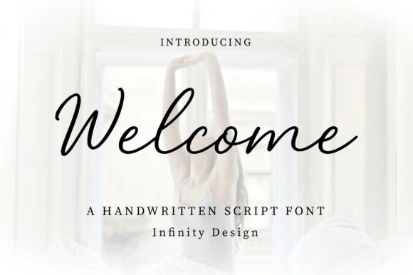 wedding sign fonts example: Welcome font specimen